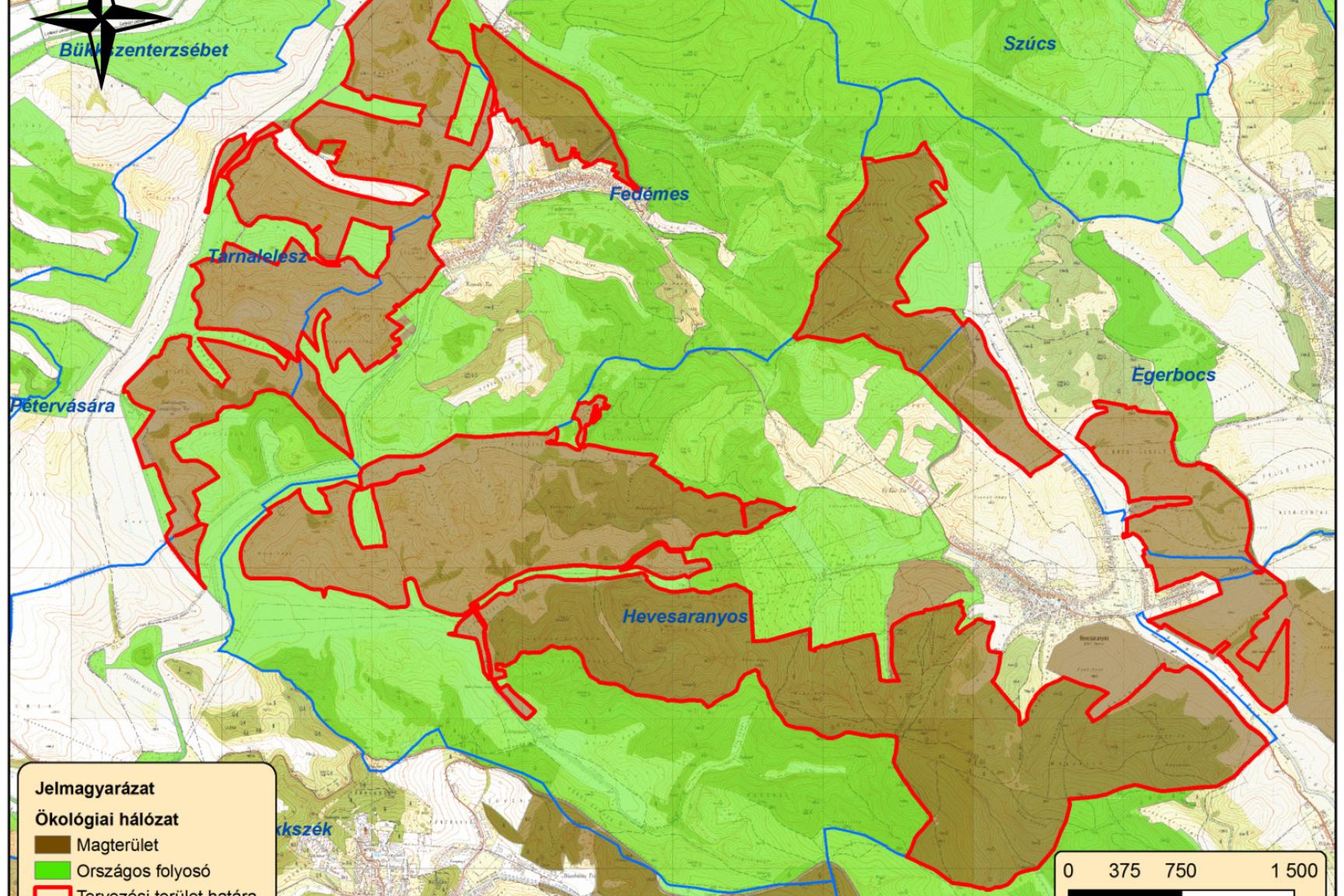 5. ábra: Az országos ökológiai hálózat térképe