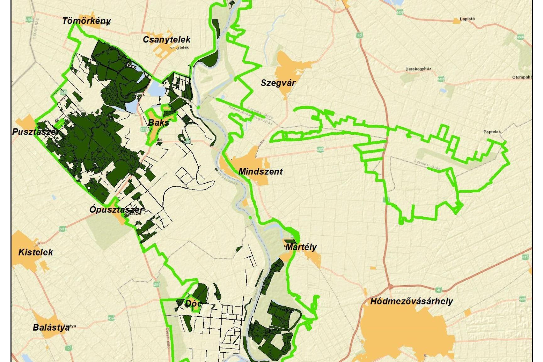 21. ábra: A Kiskunsági Nemzeti Park Igazgatóság vagyonkezelésében álló területek (2019.) 