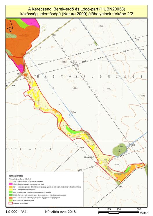 12.  A tervezési terület közösségi jelentőségű (Natura 2000) élőhelytérképe 2/2